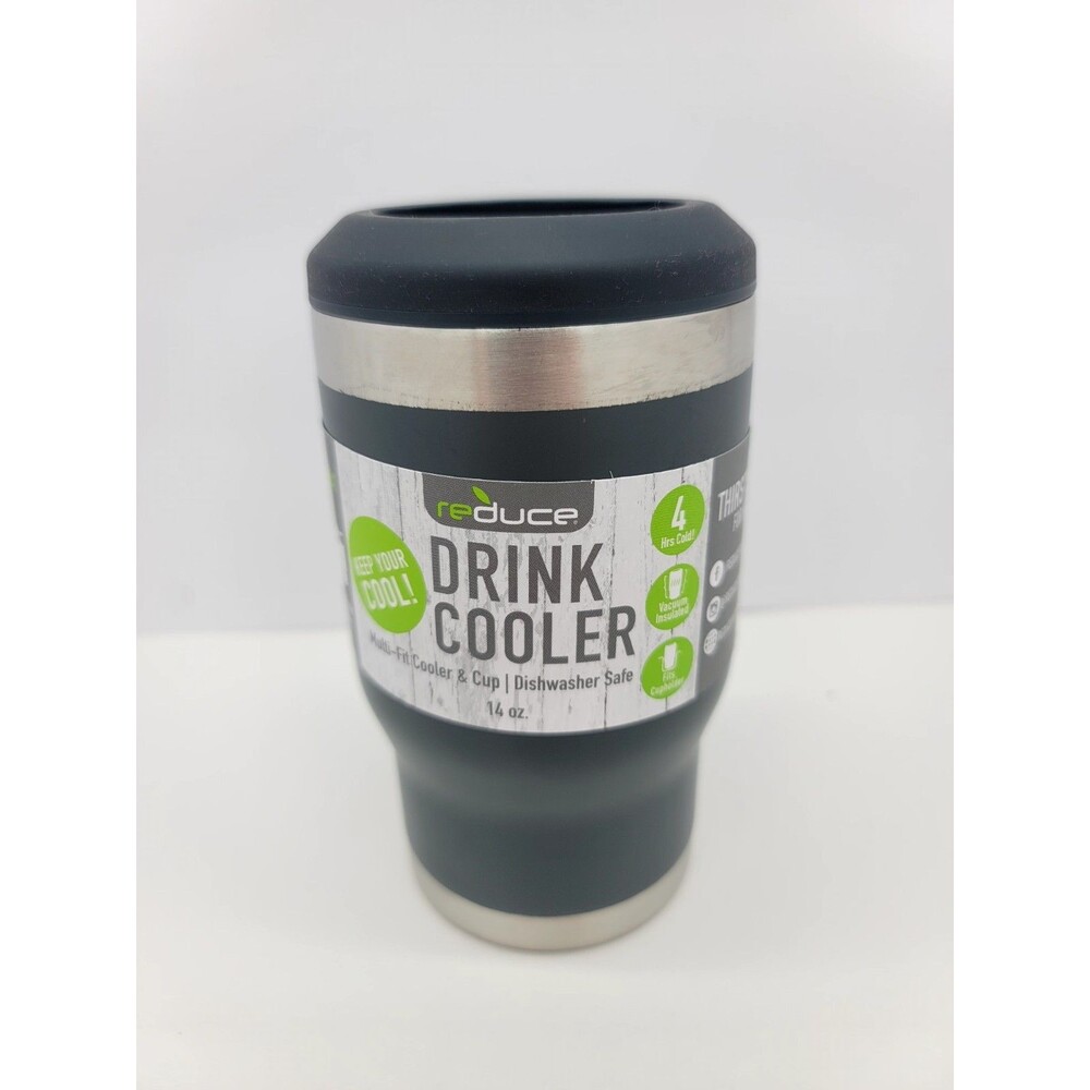 Box of 4 Reduce 14oz Drink Cooler 3-in- 1 Multi-Use 4 Hours Cold Drinks